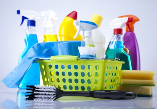 Protective gloves and footwear used during carpet cleaning work