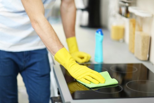 Curtain cleaning service for allergy reduction in Haggerston