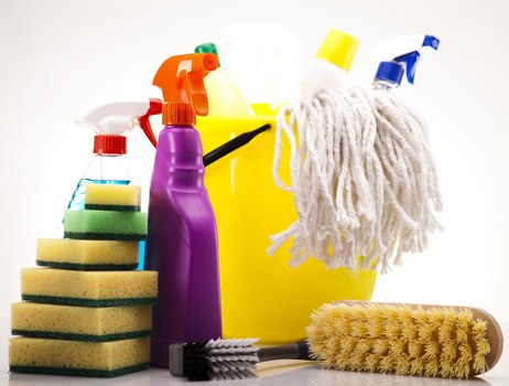 Spot treatment during steam carpet cleaning service